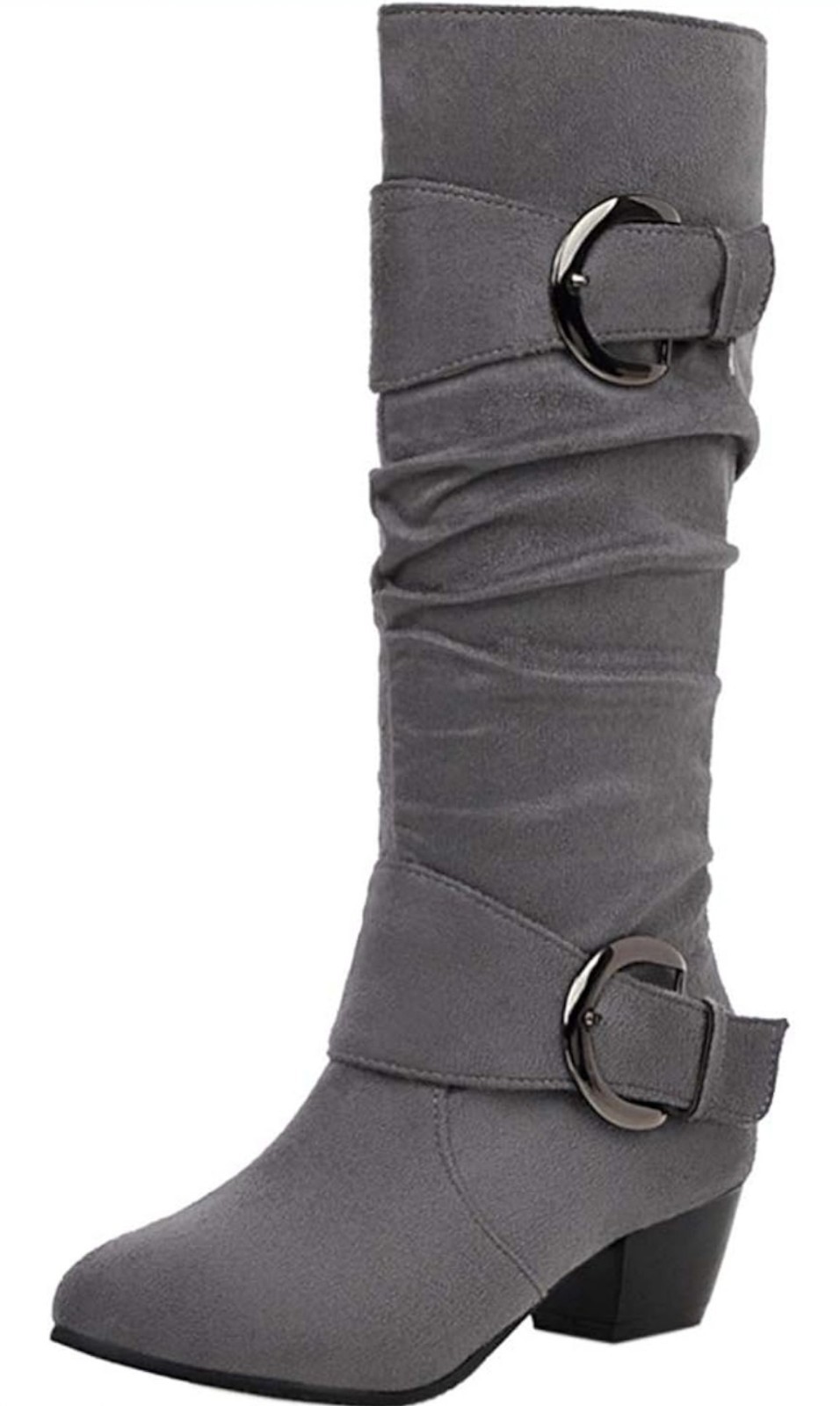 Knee High Women Boots Size 9 Grey