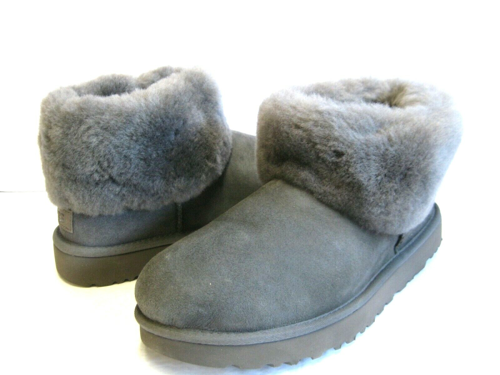 UGG CLASSIC MINI FLUFF WOMEN BOOTS SUEDE GREY US 10 /UK 8 /EU 41