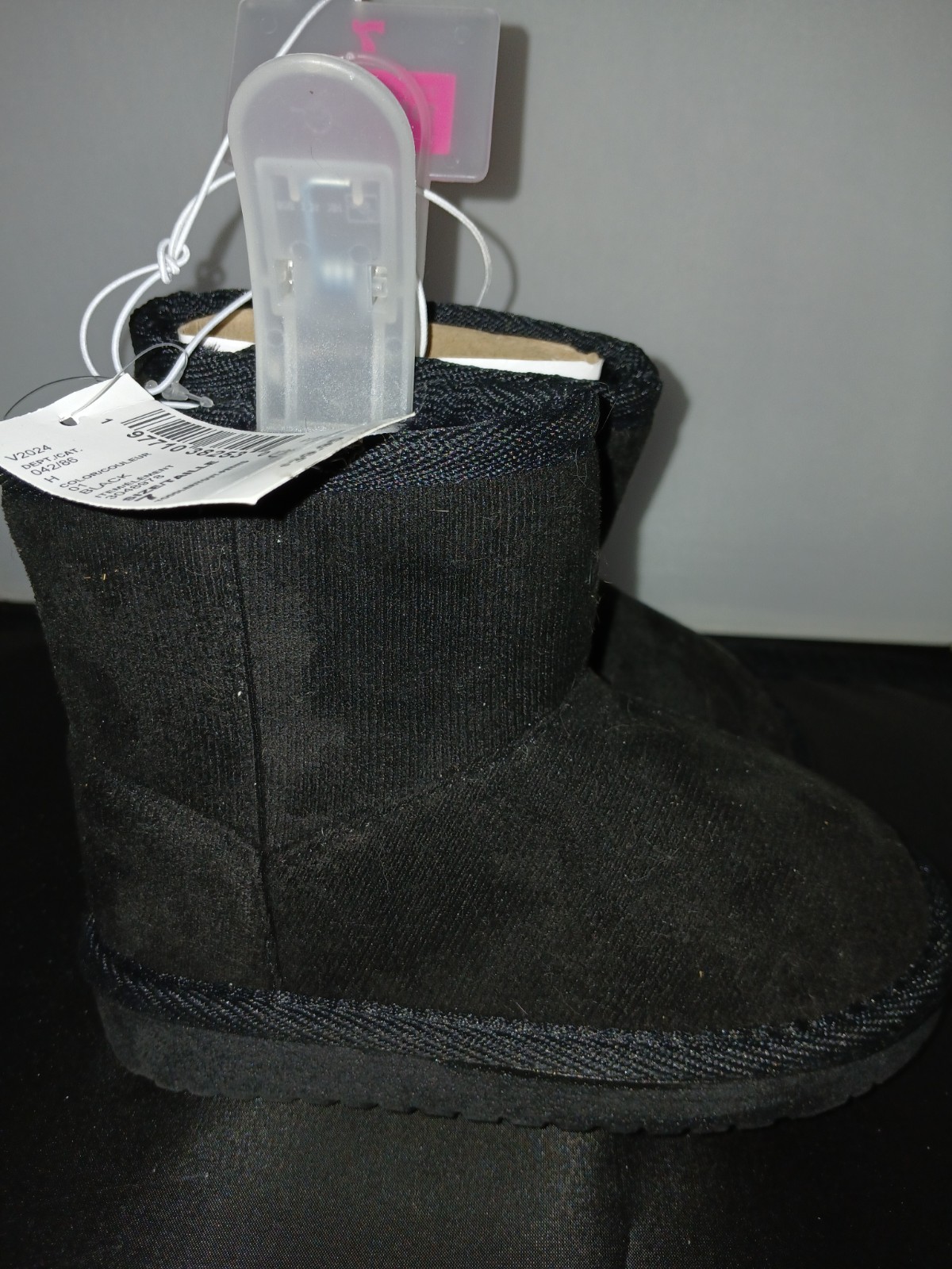 Childrens Place Toddler Girls Boots NEW  With Tags Black Suede Size 7 3048978