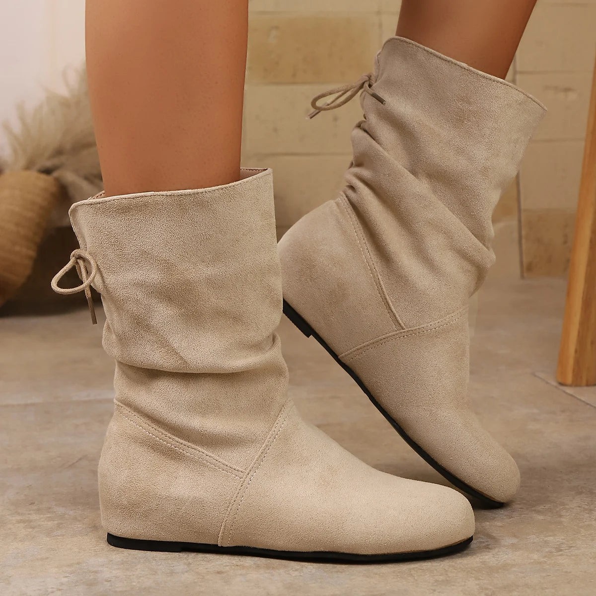 Low Heel Women Boots New Four Season Comfortable Women Shoes
