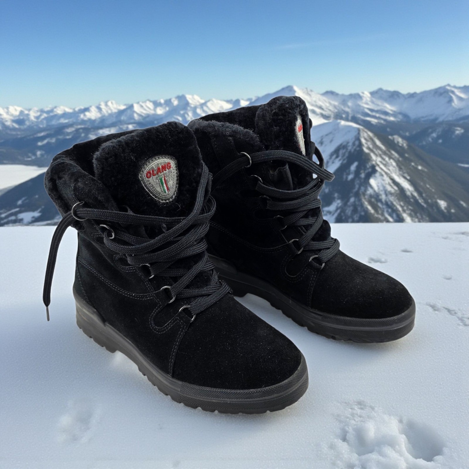 OLANG Meribel Women’s Winter Boots – Size 37 / US 6.5 – Made in Italy