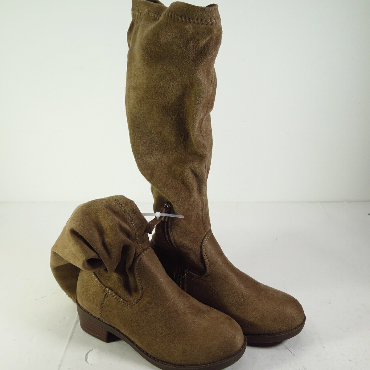 Lov Mark Tan Suede Girls Boots Zipper Size 1