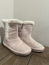 Michael Kors Girls Faux Fur Suede Boot Pink Multi Toddler Girl’s Size 12