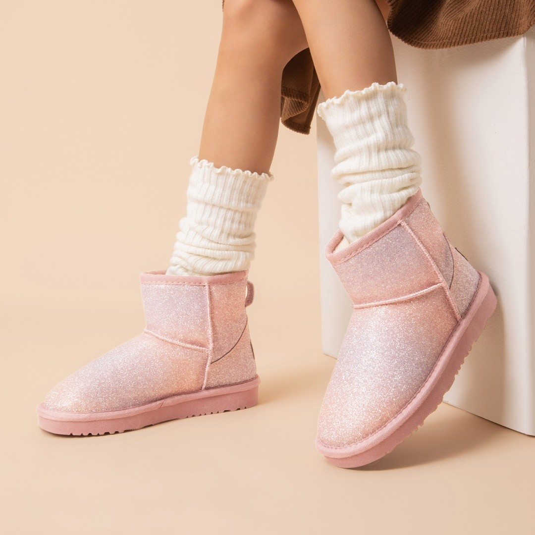 Little Big Kids Winter Boots Boys Girls Faux Fur Lined Cozy Fuzzy Snow Boots