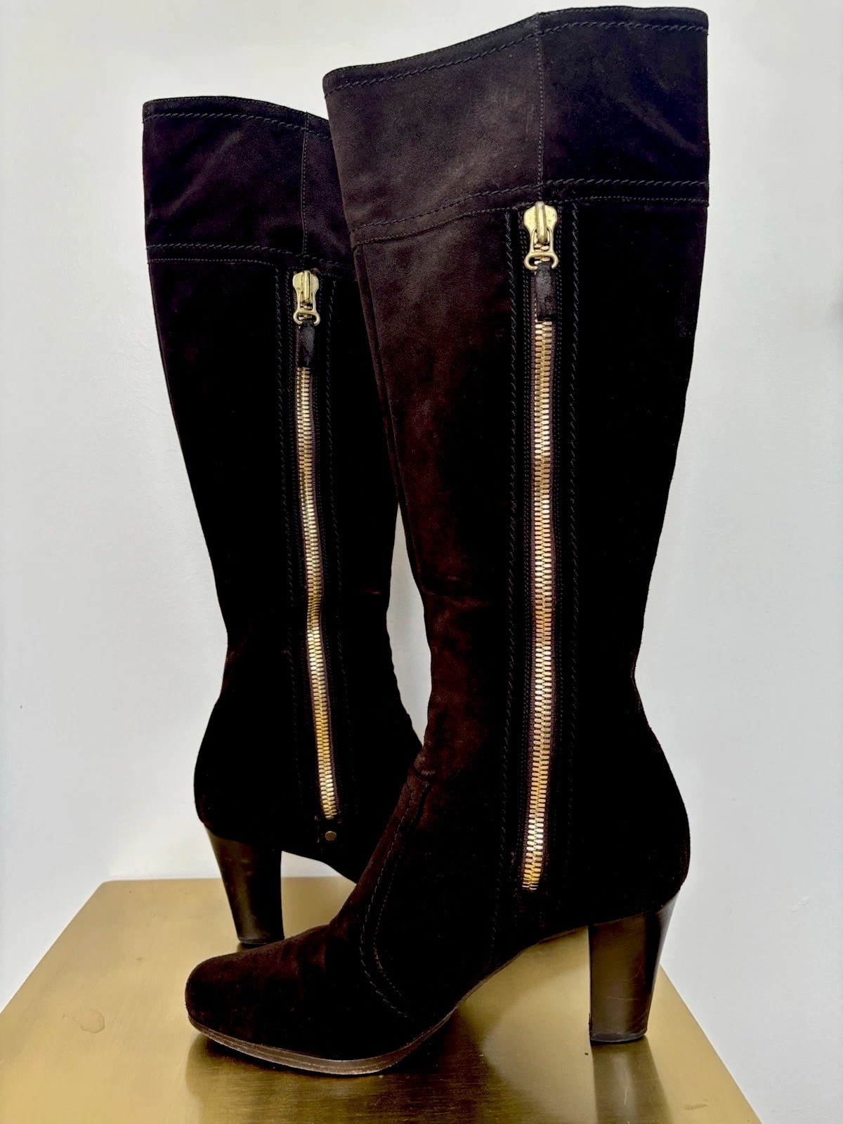 Sergio Rossi   Knee  High Suede Women Boots