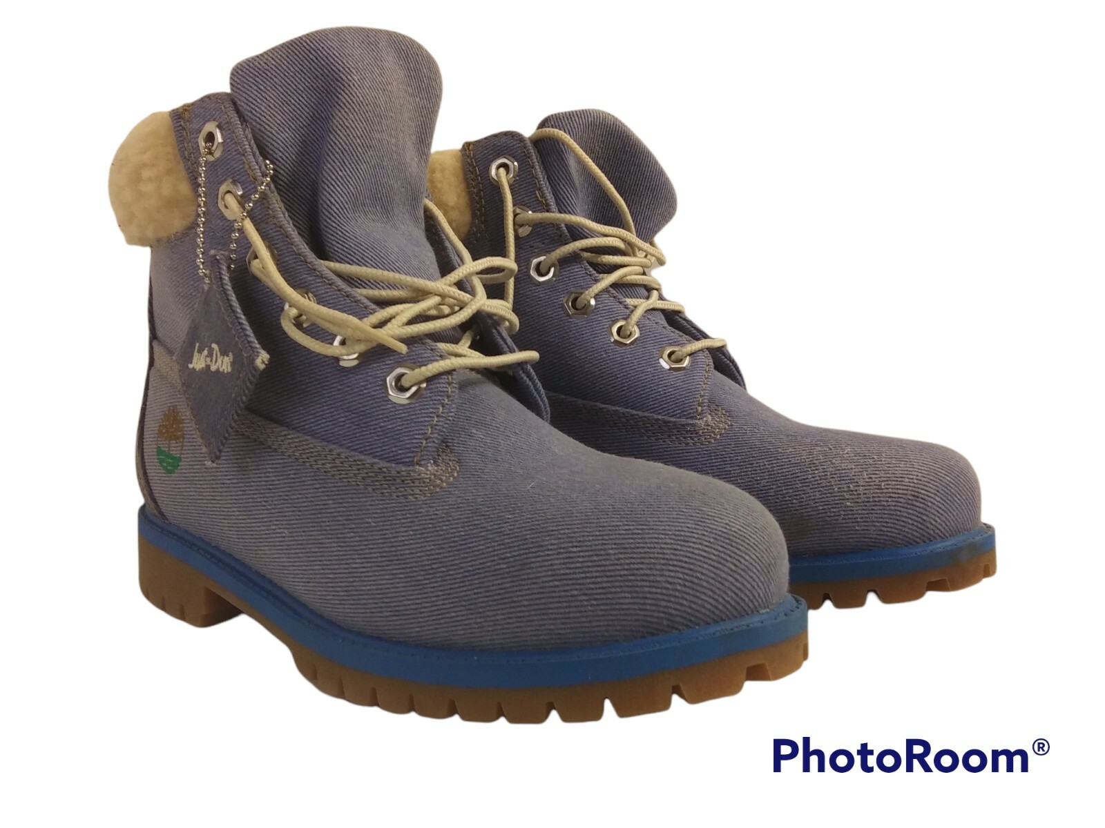 Timberland Just Don 6 Inch Premium Girls Boots Blue Denim 5.5 No Box