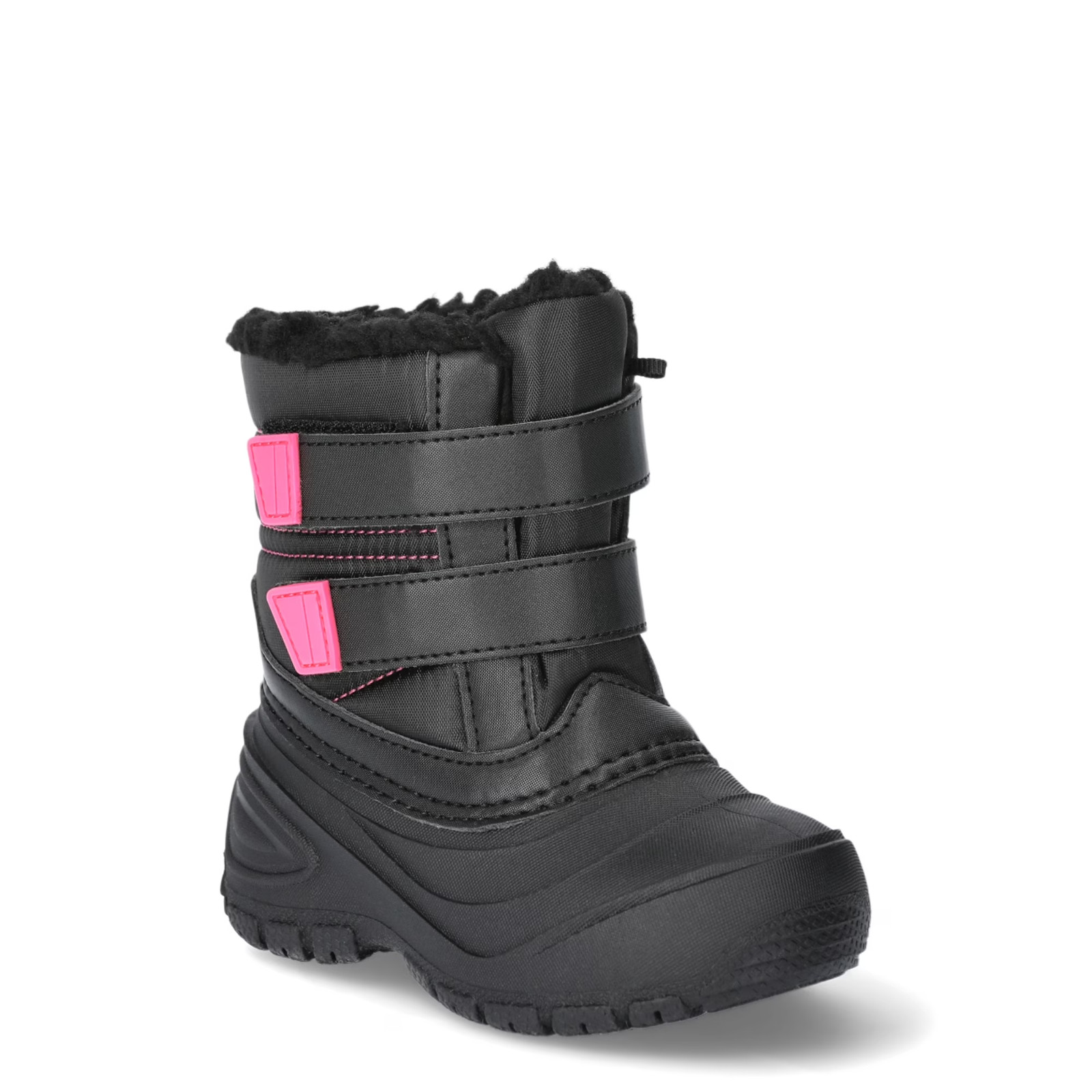 Wonder Nation Girls Winter Boots Black/Pink Size 6 Toddler