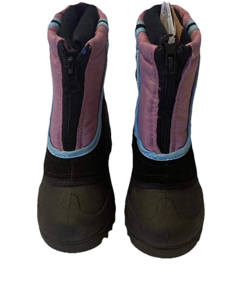 Dakota Grizzly Stomper II Girls’ Winter Boots – Size 9 – Raspberry/Black/Pink