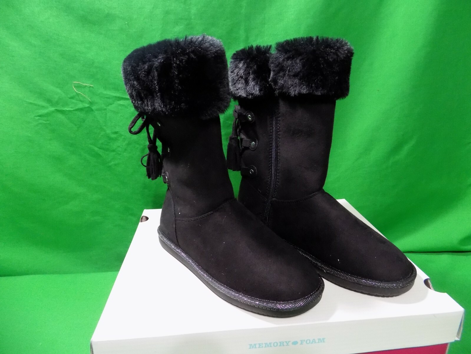 Youth Girls Winter Boots SO Regina Girl’s Winter Boots Black Youth Size 3 Zip Up