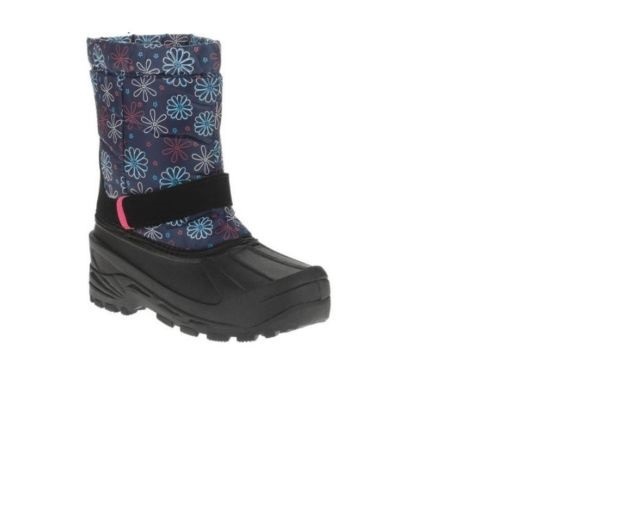 Girls Winter Boots Unbranded pre walk Essential 5 Blue Floral Daisy New