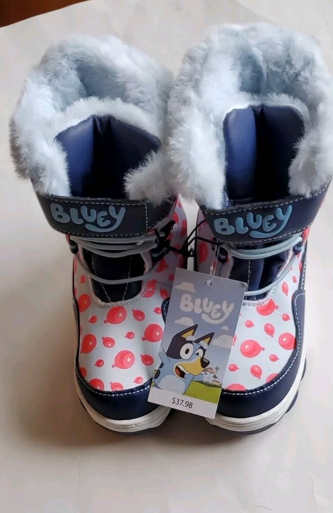 Bluey Size 12 Girls Winter Boots Brand New