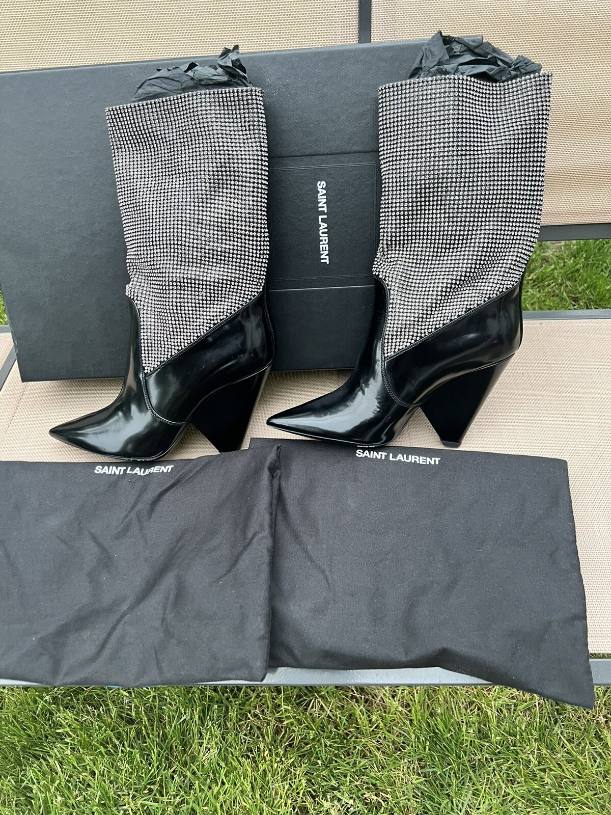 saint laurent women boots size 38 1/2