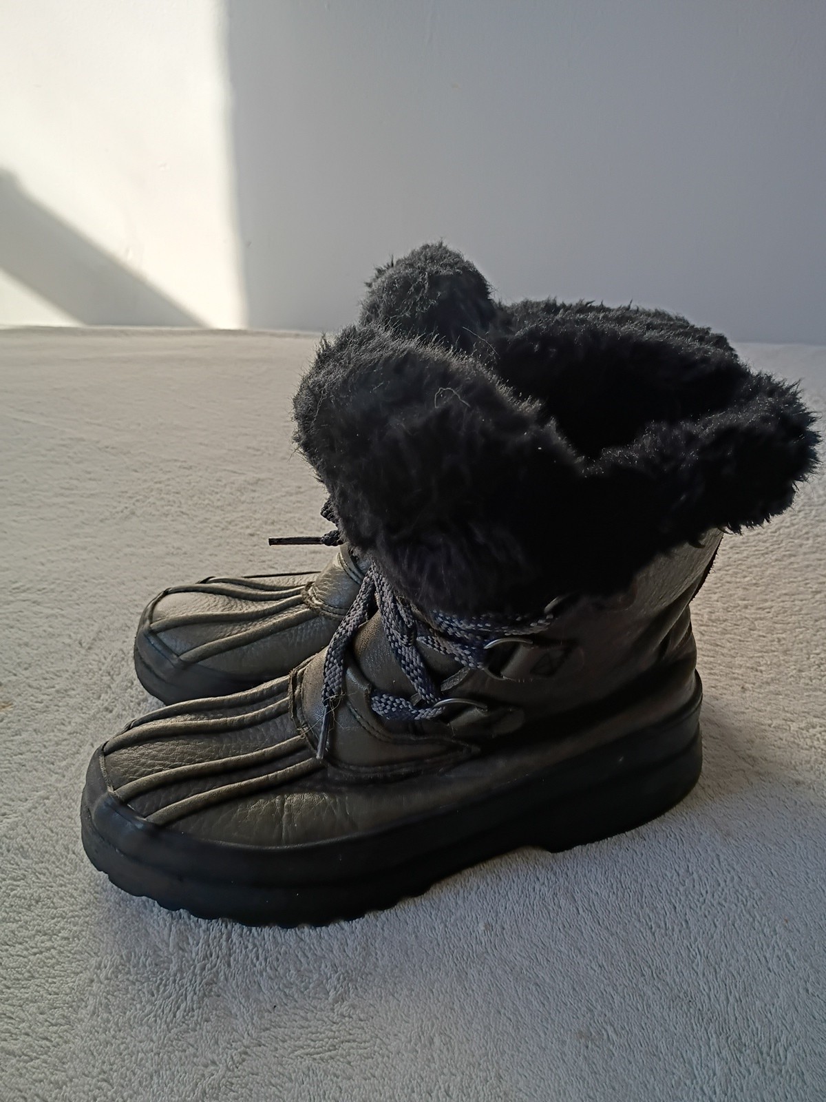 Sperry Maritime Women Winter Boots Green Black Size 6.5 US Medium 3M Thinsulate