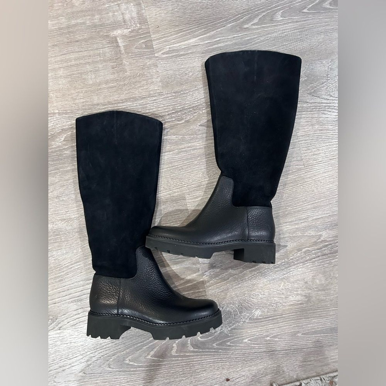 New Vionic Fallbrook Water Resistant Knee High Women Boots Size 7 Black