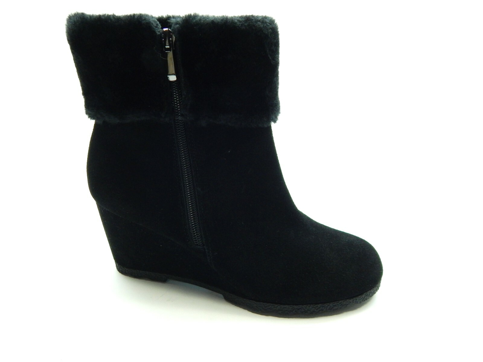 ALFANI OREANA 2 BLACK SUEDE FAUX WOMEN BOOTS SIZE 9.5