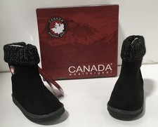 Canada WeatherGear Toddler Girls Boots Carmen Style In Black US Size 9M