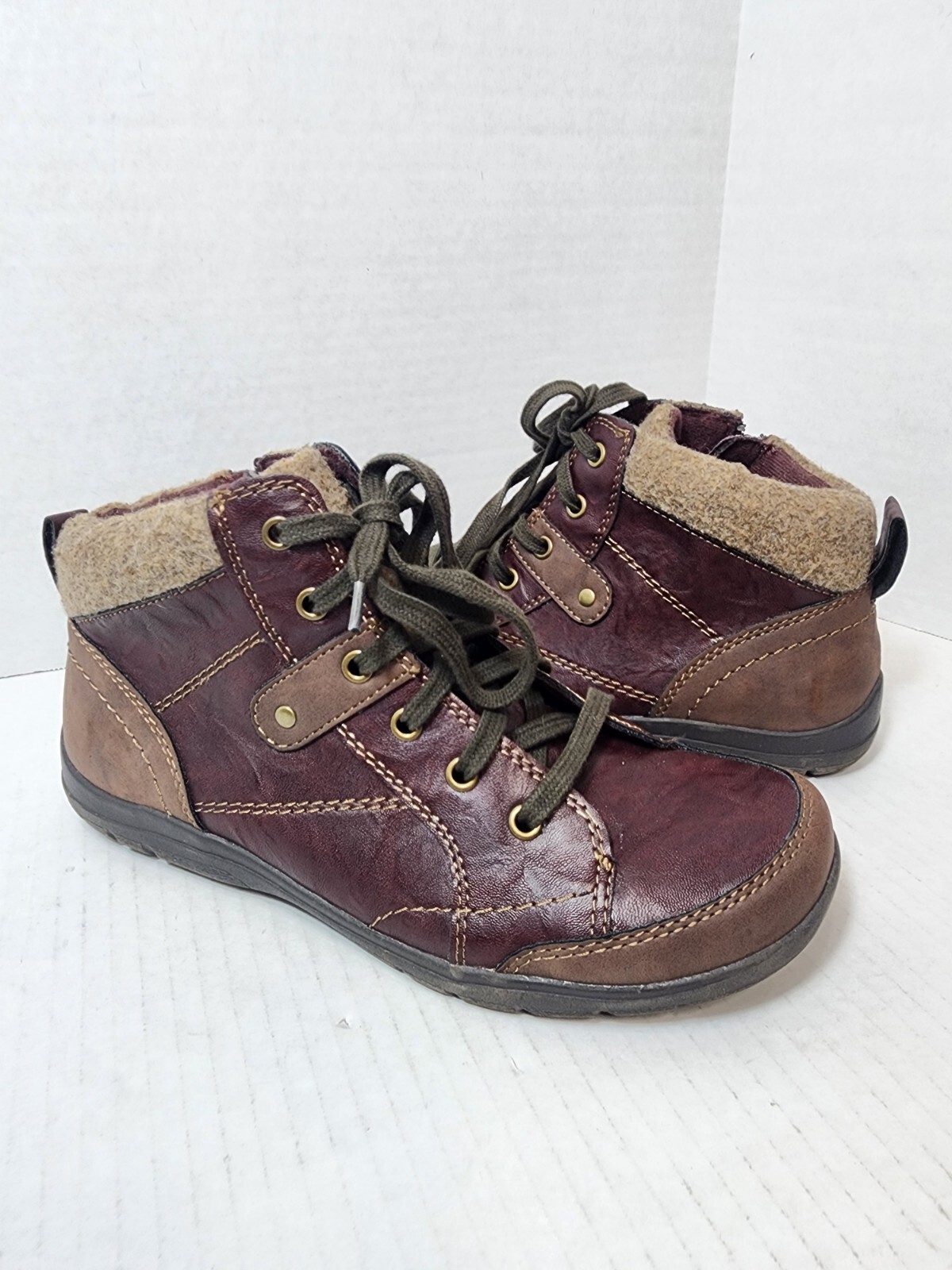 Earth Origins Women Boots Rapid Ricky Merlot Burgundy Sz 9.5M Free Ship