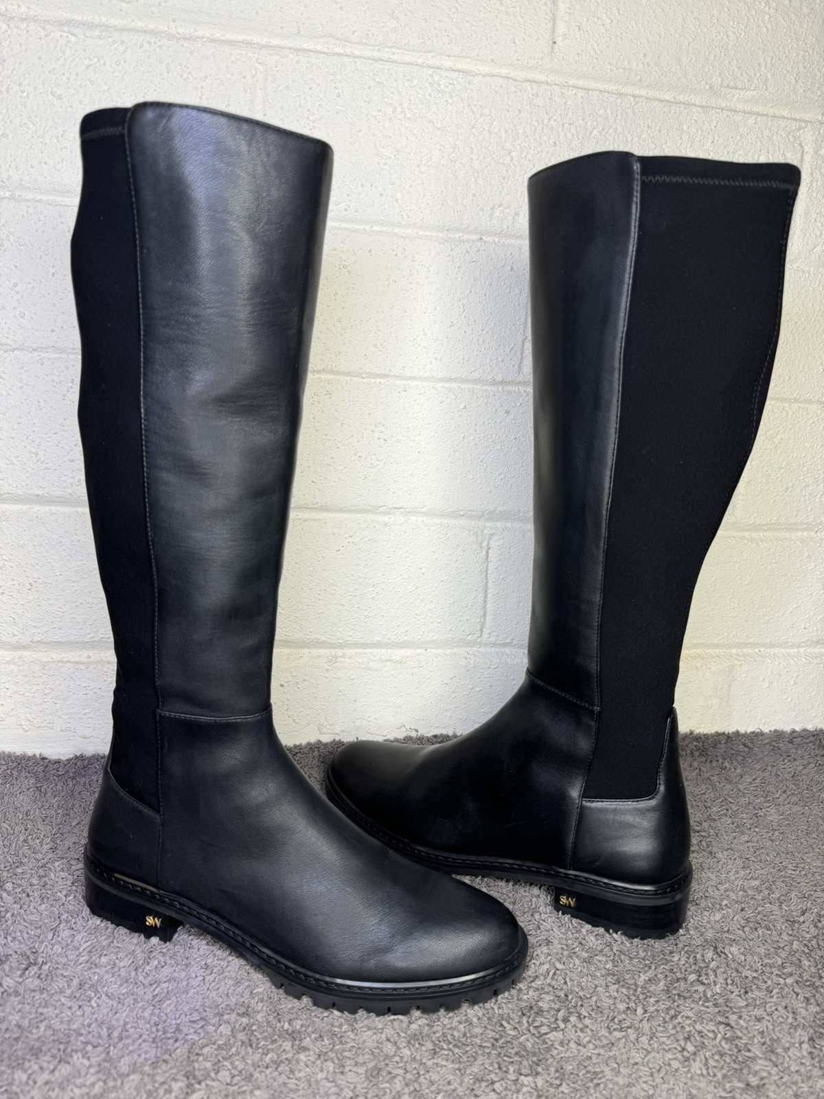 STUART WEITZMAN  CITY KNEE HIGH WOMEN BOOTS BLACK 7 B