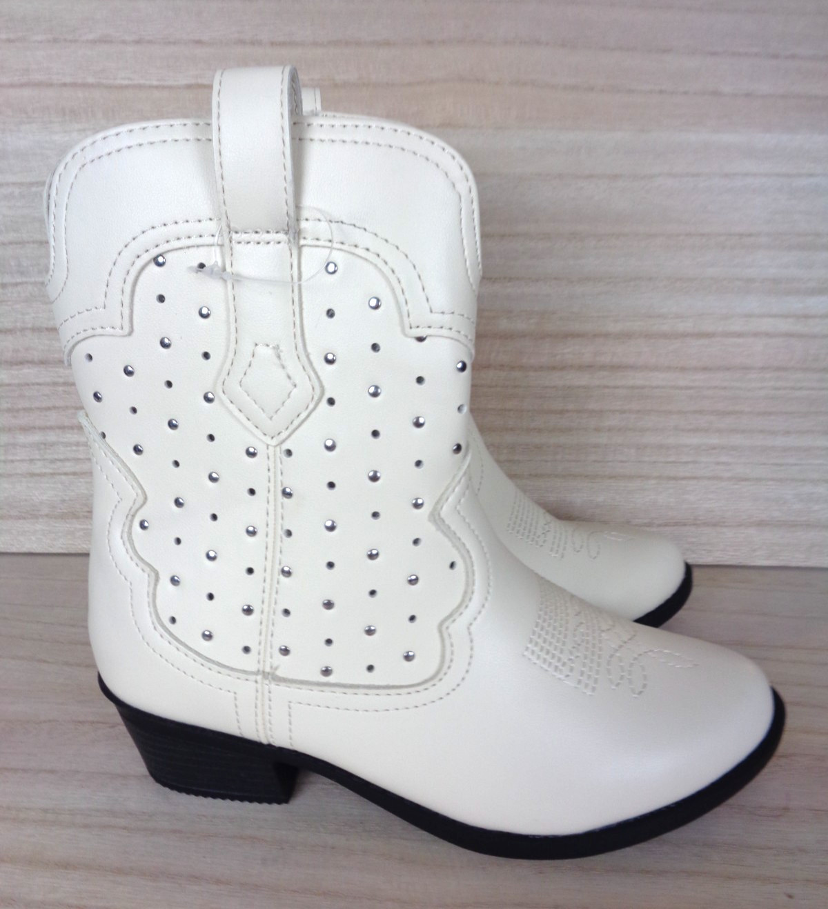 Art Class Big Girls Jovi Western Boots Youth Size 1 Studded Full Zip