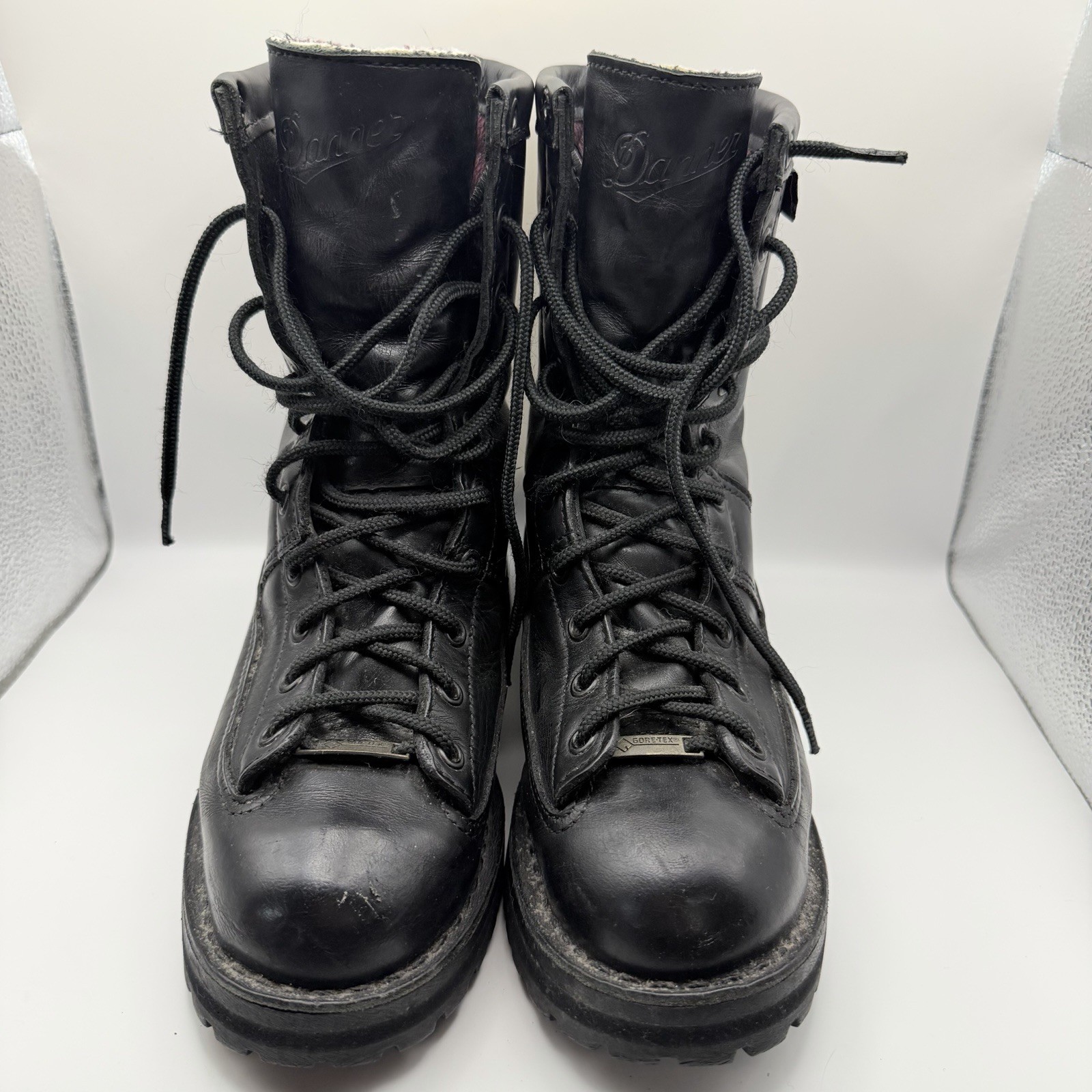 Danner Recon 8″ GTX Black Leather Womens Boots US 6.5 Vibram Gore-Tex