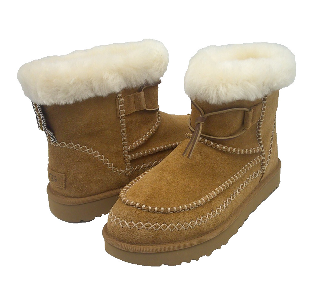 UGG CLASSIC MINI ALPINE WOMEN BOOTS SUEDE CHESTNUT US 11 / UK 9 / EU 42