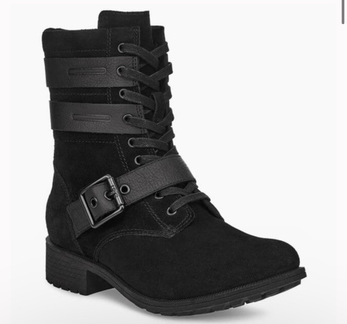 UGG ZIA BLACK WATERPROOF WOMEN BOOTS LEATHER BLACK US 9 /UK 7 /EU 40