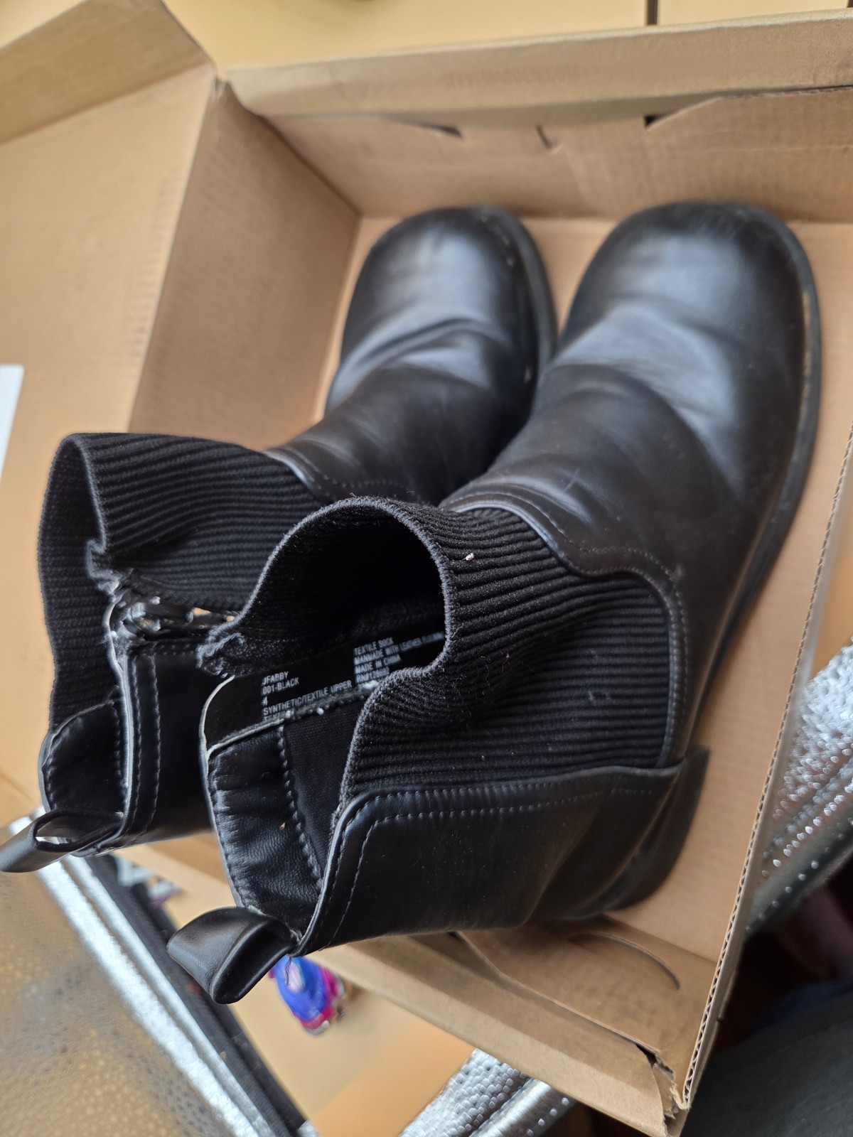 steve madden jfaddy girls boots w zipper size 4 black 2023 chelsea sf2279