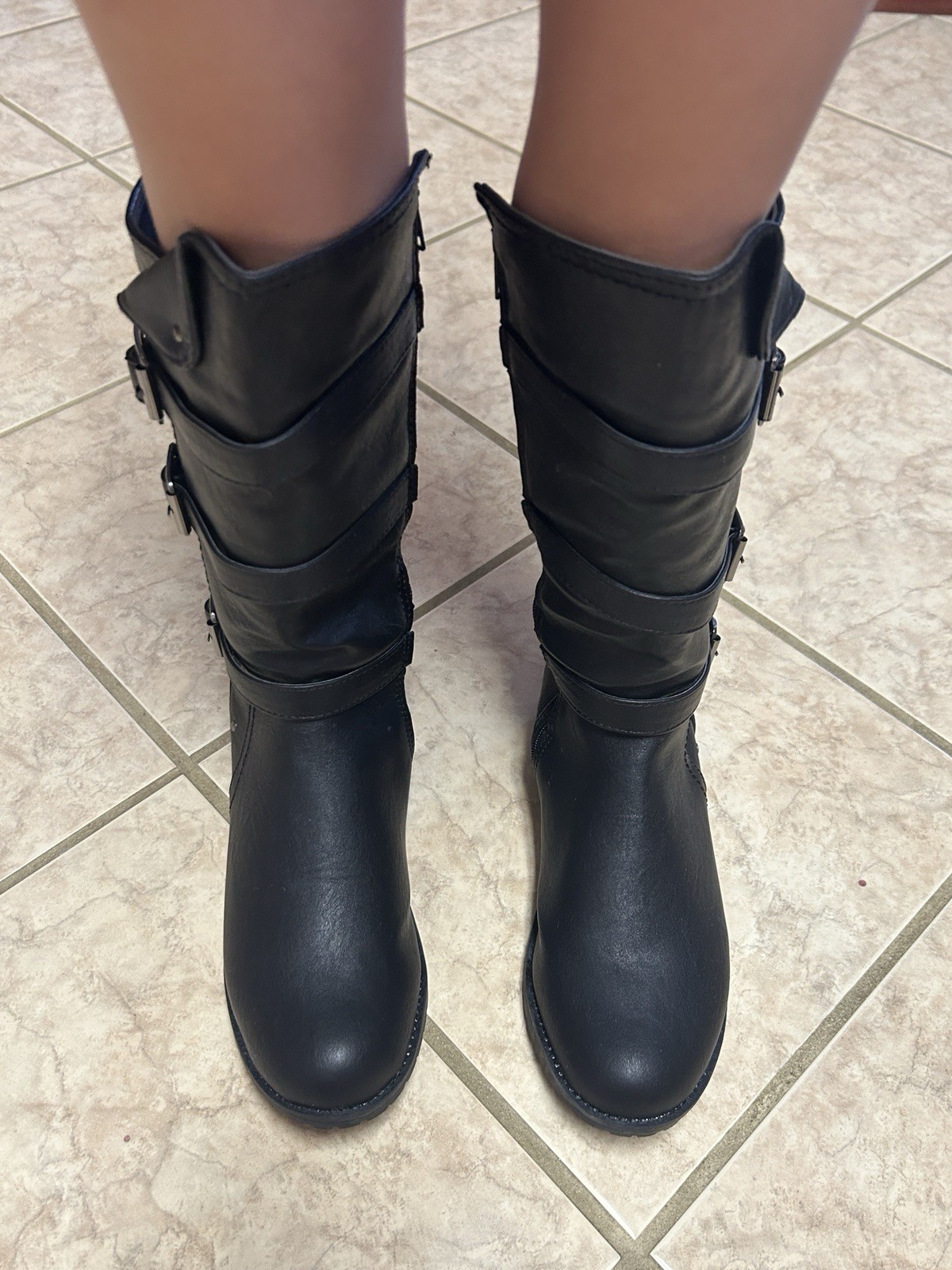 Little Girls Boots Warm Winter Kids Cute Boots, Sizes 1, 3, 4, 11, 12, 13