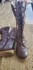 UMi Girls Boots Size 34 EU (US 4) Brown Leather