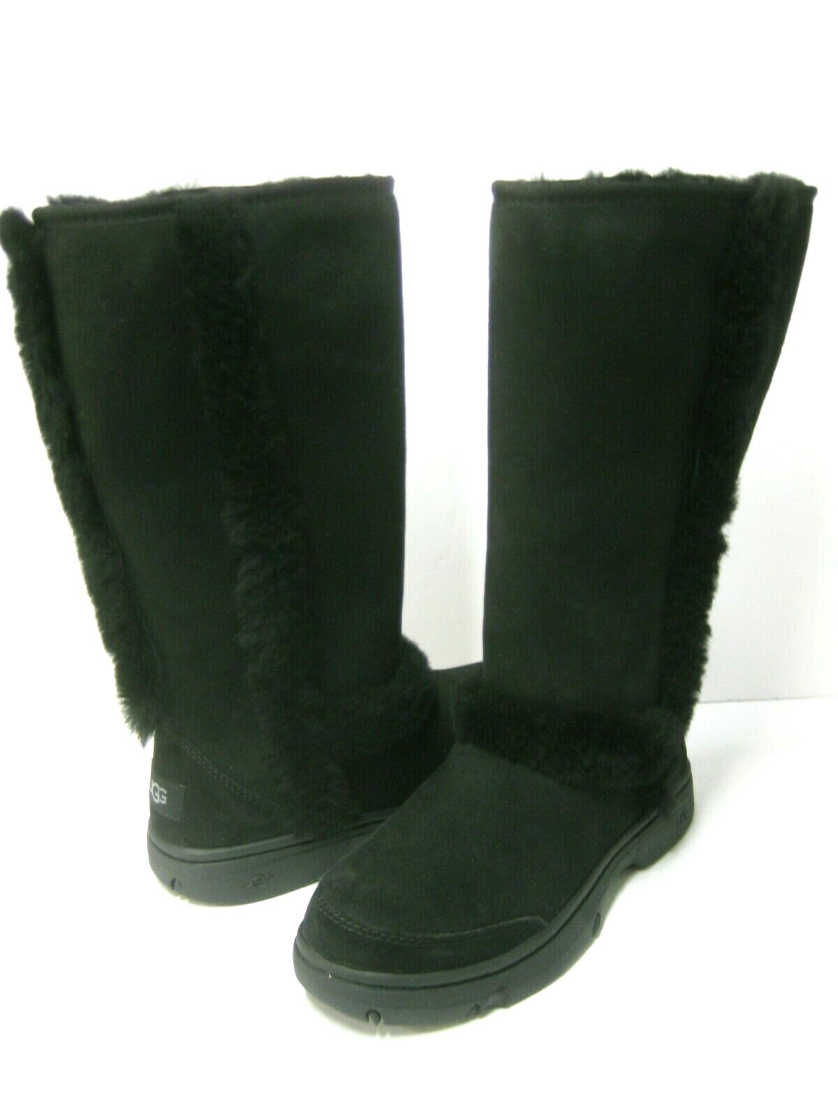 UGG SUNBURST WOMEN TALL BOOTS SUEDE BLACK US 11 /UK 9 /EU 42
