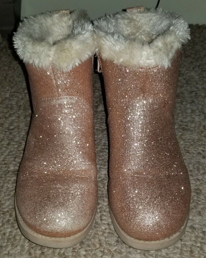 Cat & Jack Haiden Girls Boots Size 5 – Rose Gold – Spring/Fall/Winter