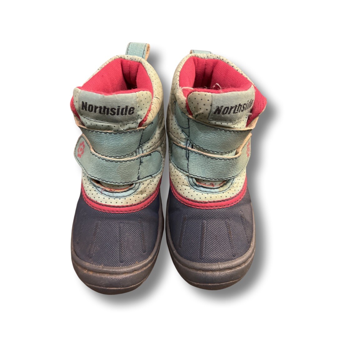 ✨Toddler Size 8 Girls Winter Booties, Warm,Hook & Loop,Polka Dots,Winter,Spring✨