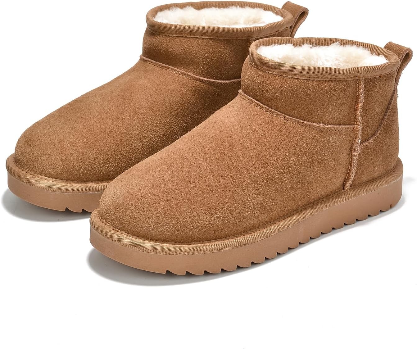 Womens Leather Ankle Boots with Memory Foam