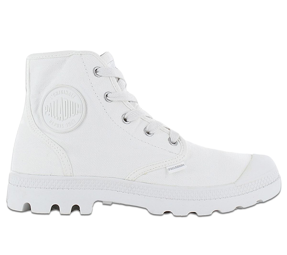Palladium Pampa Hi Women’s Boots Canvas White 92352-116-M Shoes Vegan
