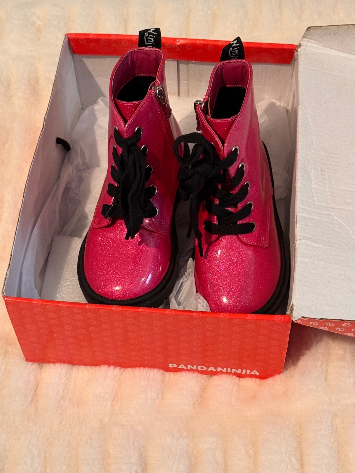 Panda Ninjia Christina Girls Boots US 12 Little Kid Hot Pink