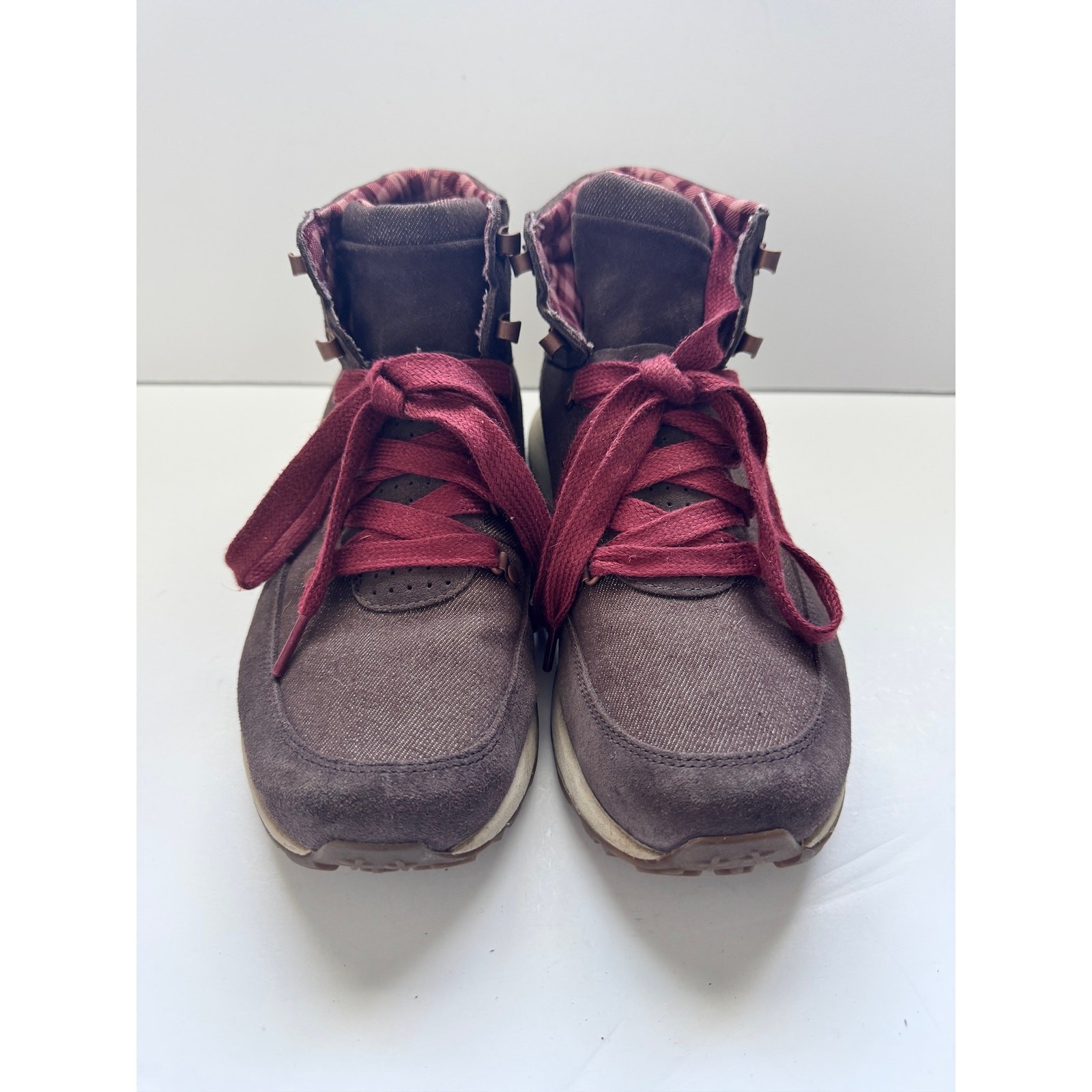 MERRELL Size 10 Women Hiking Boots Brown Suede Lace-Up Outdoor Trail Shoes