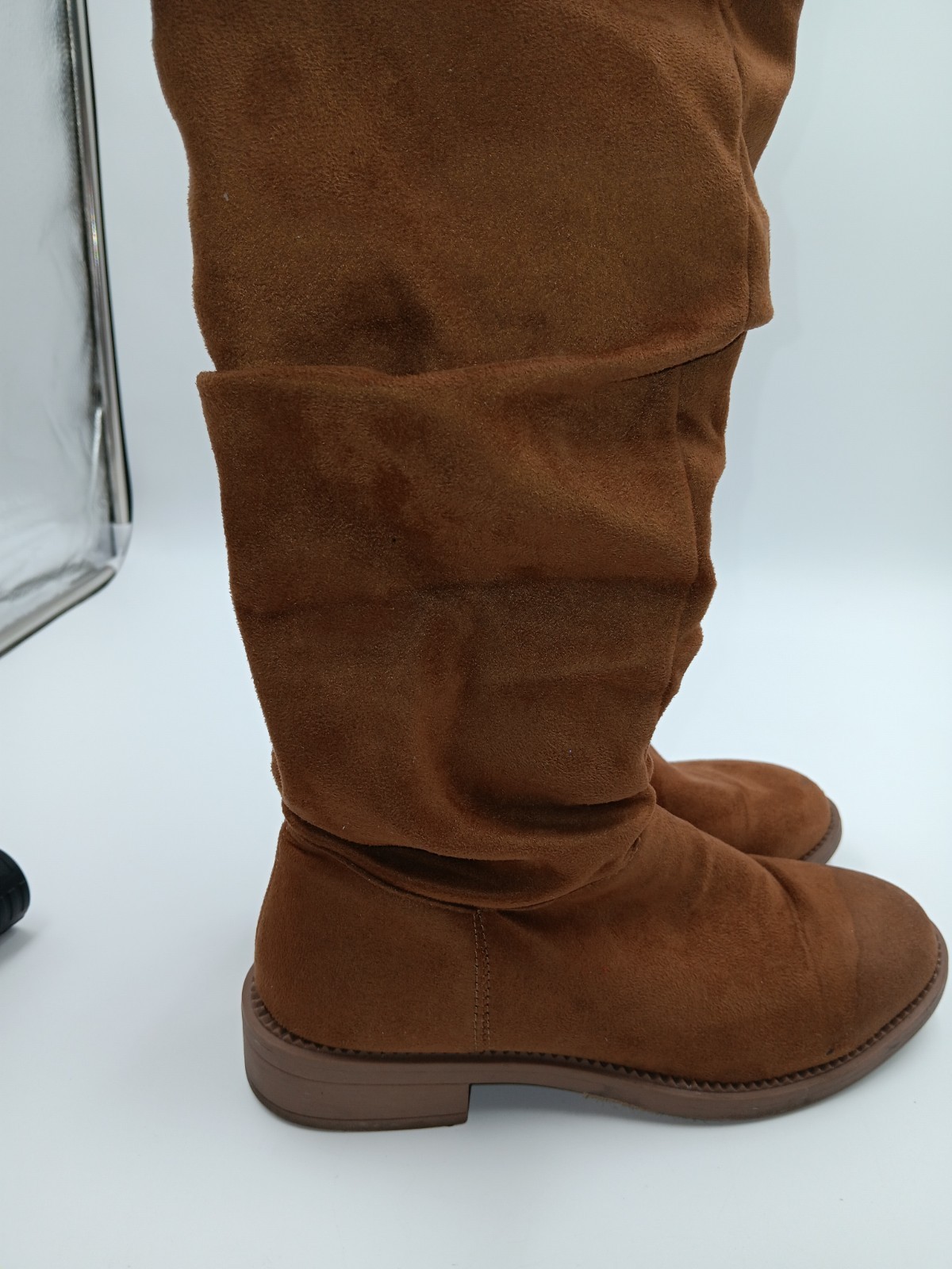 Diba True Brown Faux Suede Below The Knee High Women Boots Women’s Size 6
