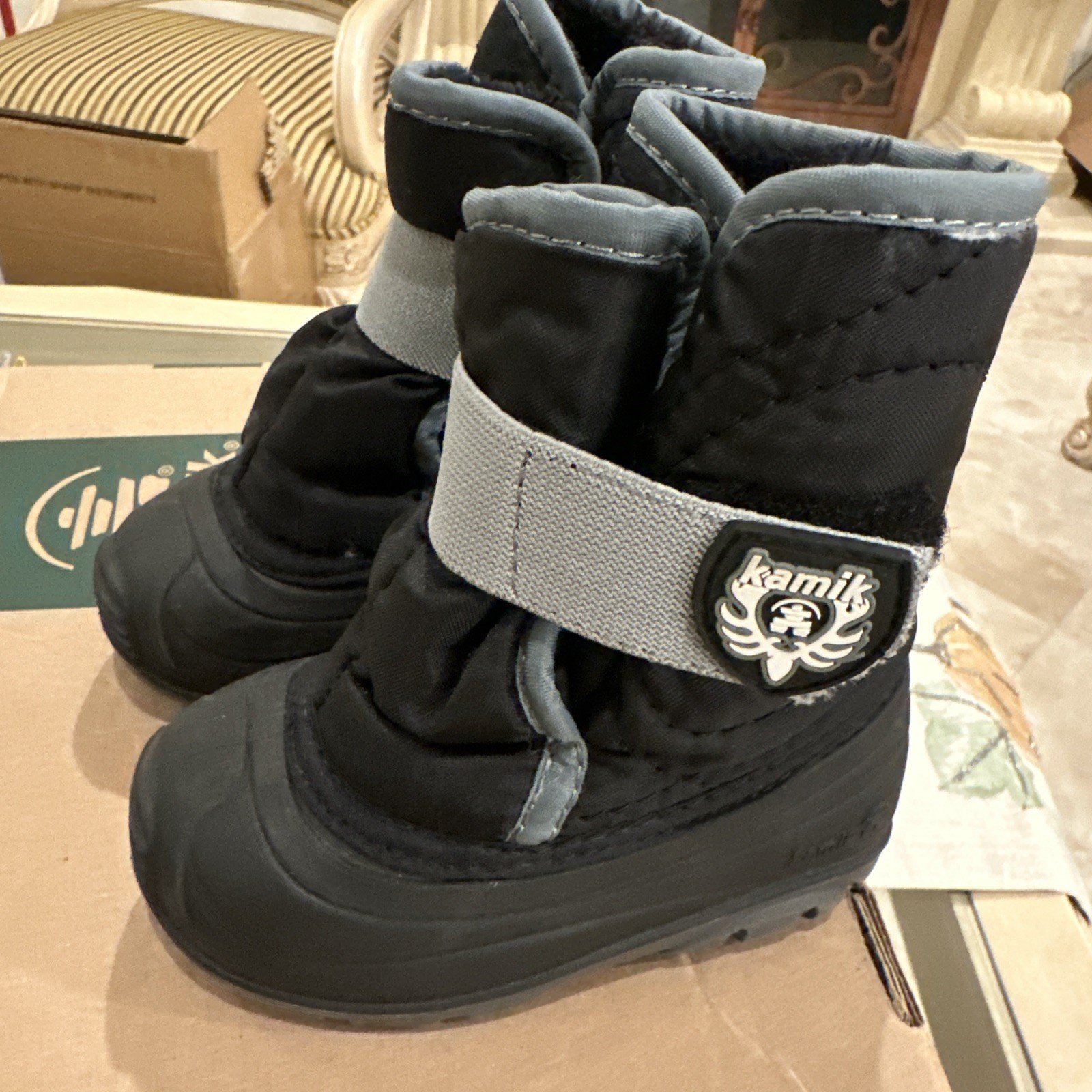 Kamik Snowbug Boys Girls Winter Boots – Toddler Size 6 waterproof insulated