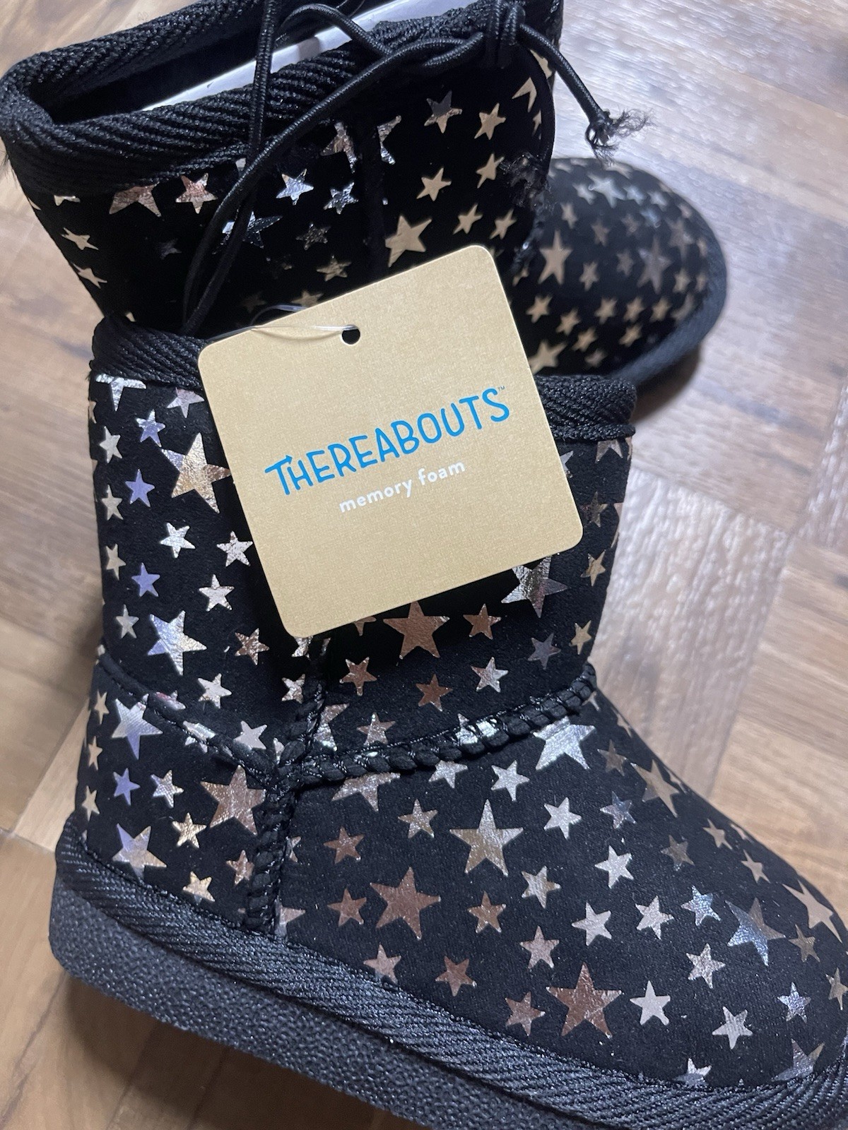 New With Tags Black Thereabouts Girls Winter Boots With Memory Foam Size 5