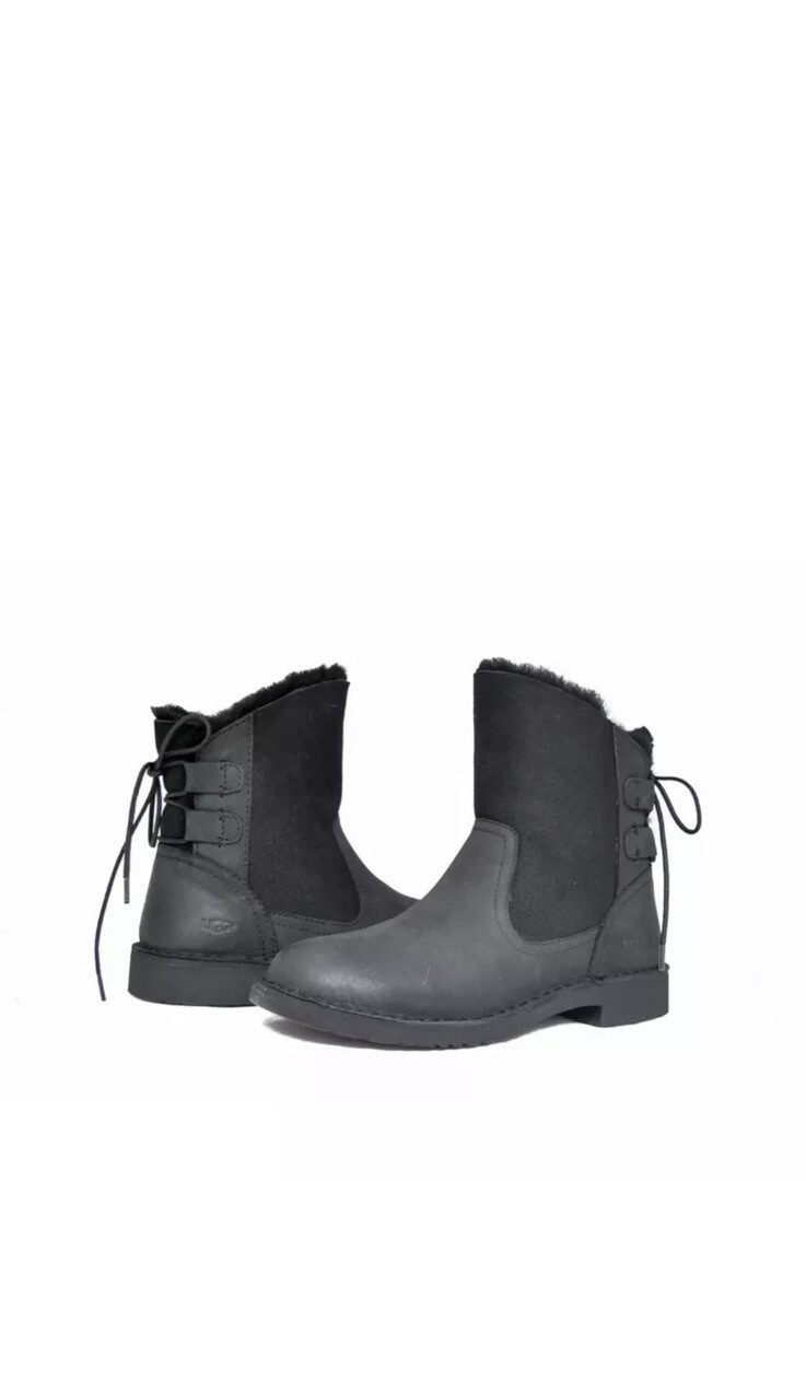 UGG NAIYAH WOMEN SHORT BOOTS BLACK US 9.5 UK 7.5 NIB