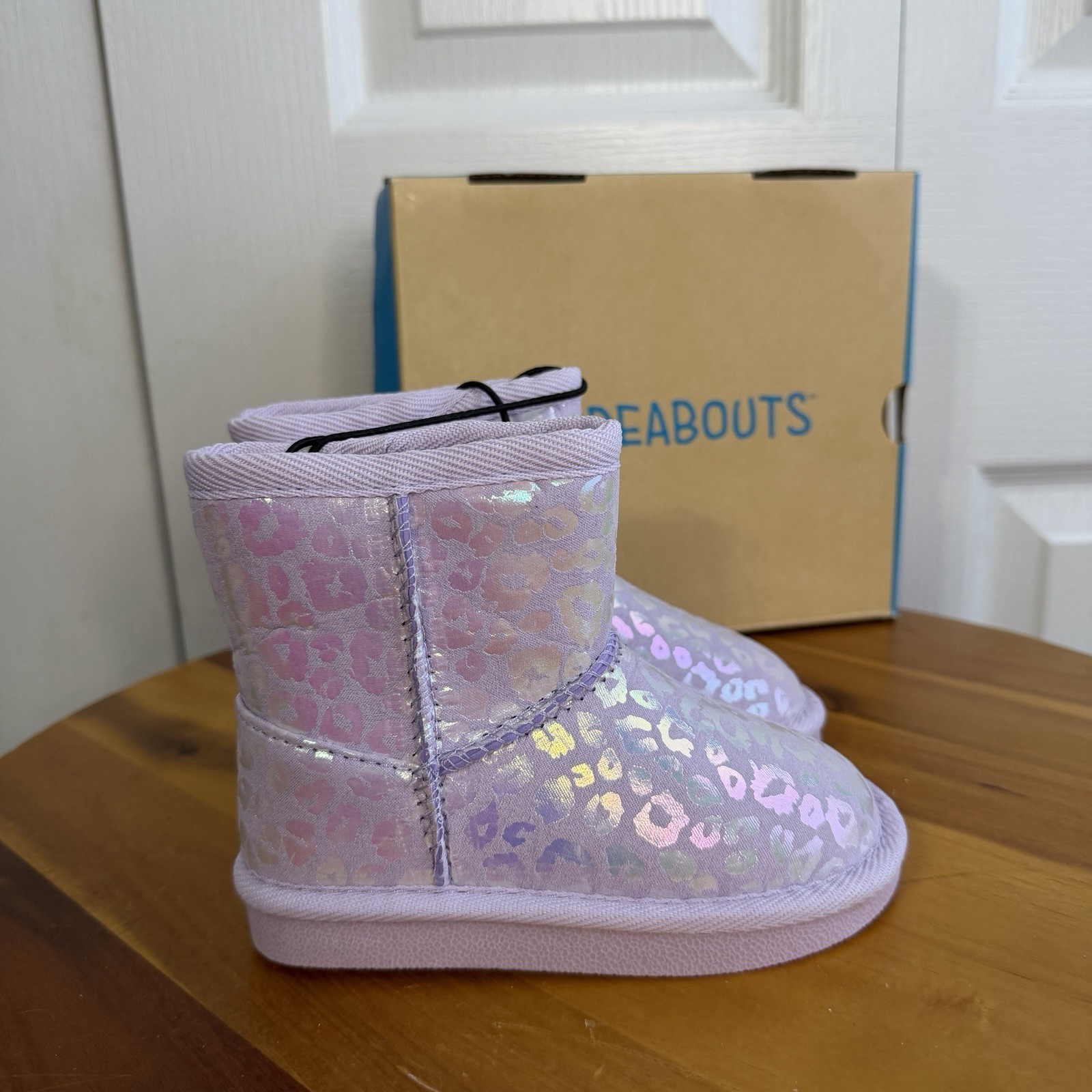 Thereabouts Lil Emery Pink Cheetah Toddler Girls Boots Size 7M NEW Winter Boho