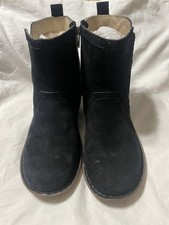 EUC UGG NEEVAH WOMEN BOOTS SUEDE BLACK US 8