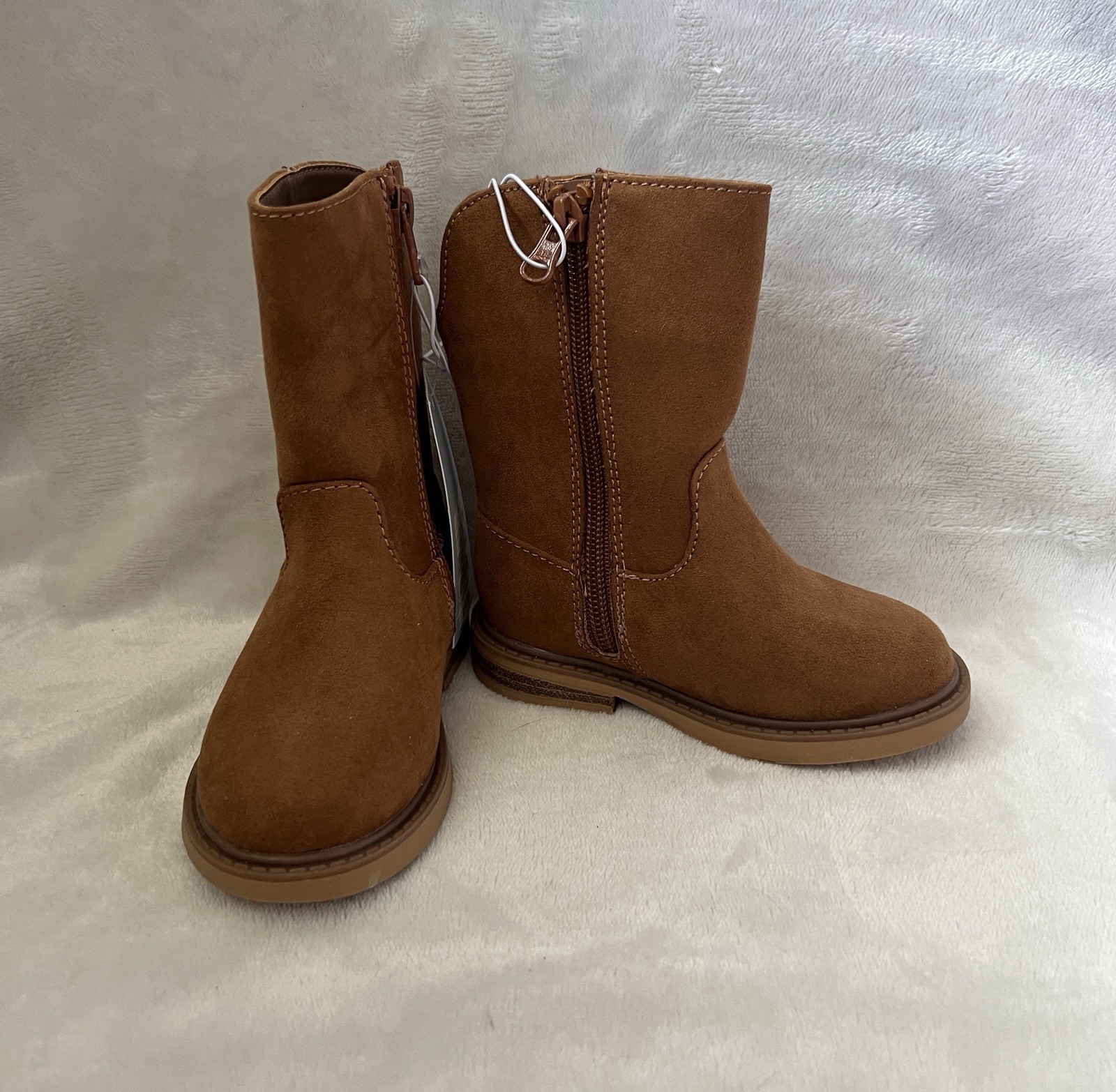 Cat & Jack Boots Leanna Toddler Girls Sz 6 Western Brown *Flaw