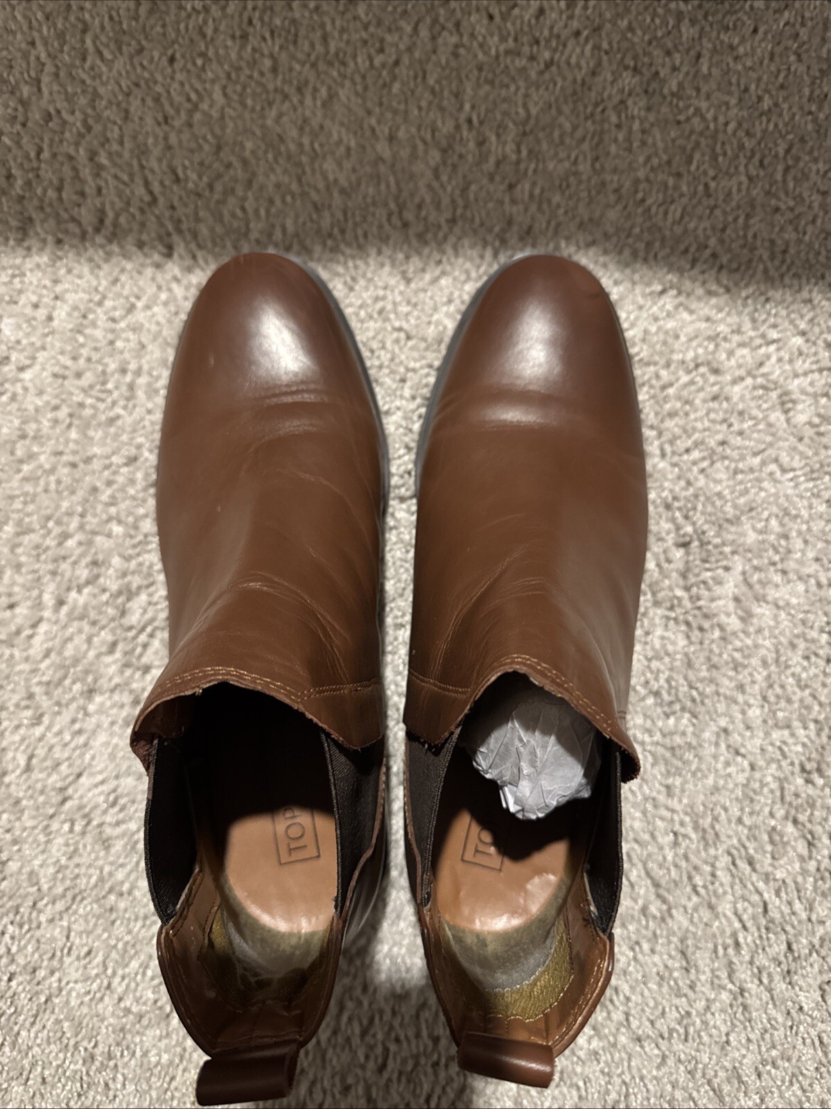 Topshop Faux Leather Women Boots 7’5
