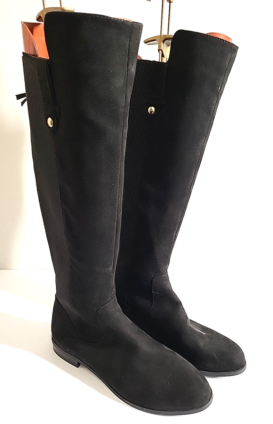 Anne Klein Audrey Riding Boot AUDR02F9 Black Suede iFlex Women’s Size 7.5M NWOB