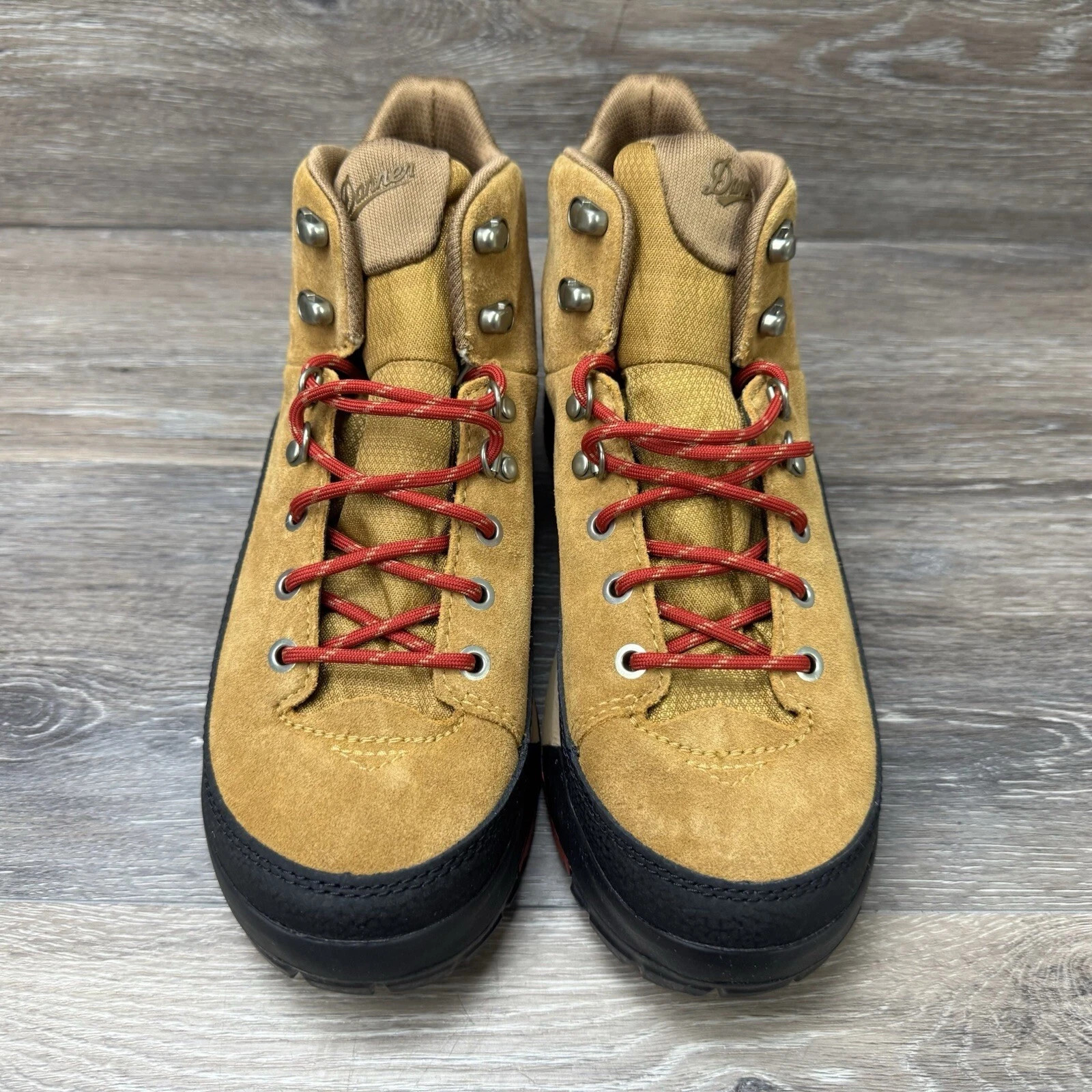 Danner Panorama 6″ Mid Women Boots Hiking Size 9.5 Brown Black Waterproof Trail