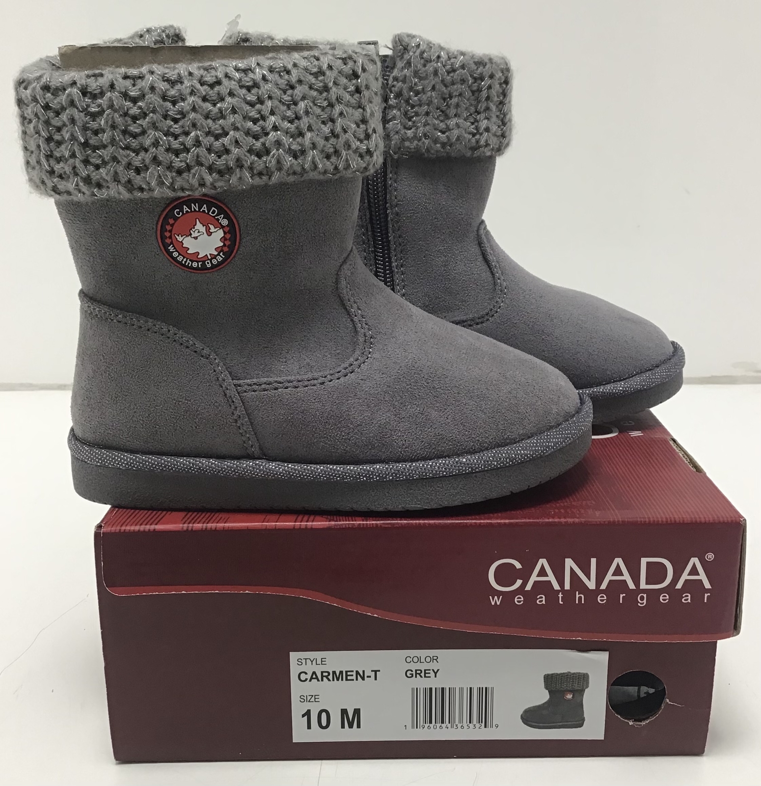 Canada WeatherGear Toddler Girls Boots Carmen Style In Grey Size 10M