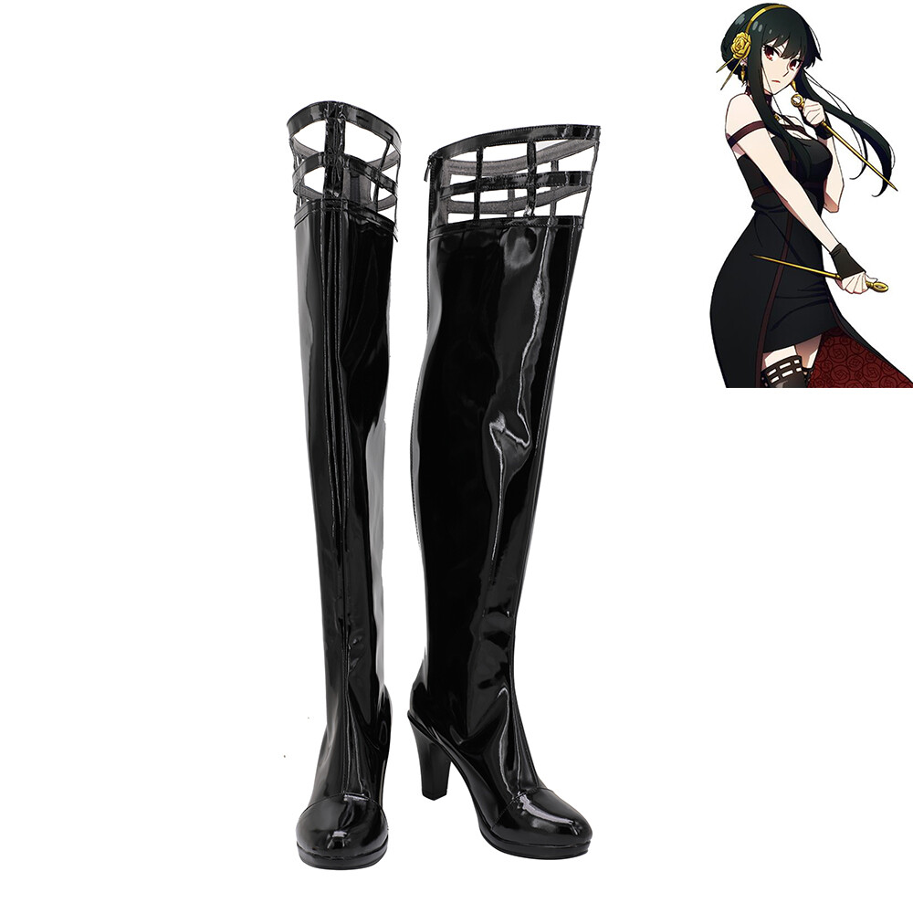 SPY FAMILY Yor Forger Thorn Princess Shoes Cosplay Women Boots Ver 4