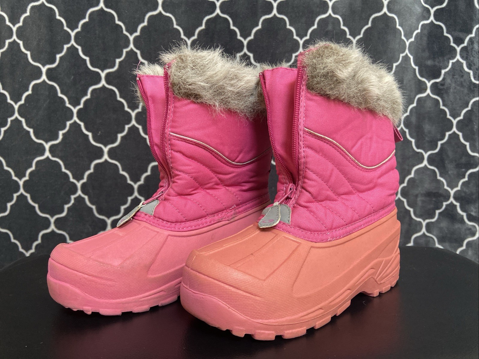 Cat & Jack Girls’ Winter Boots Size 3 | Faux Fur, Pre-Owned, Great Shape