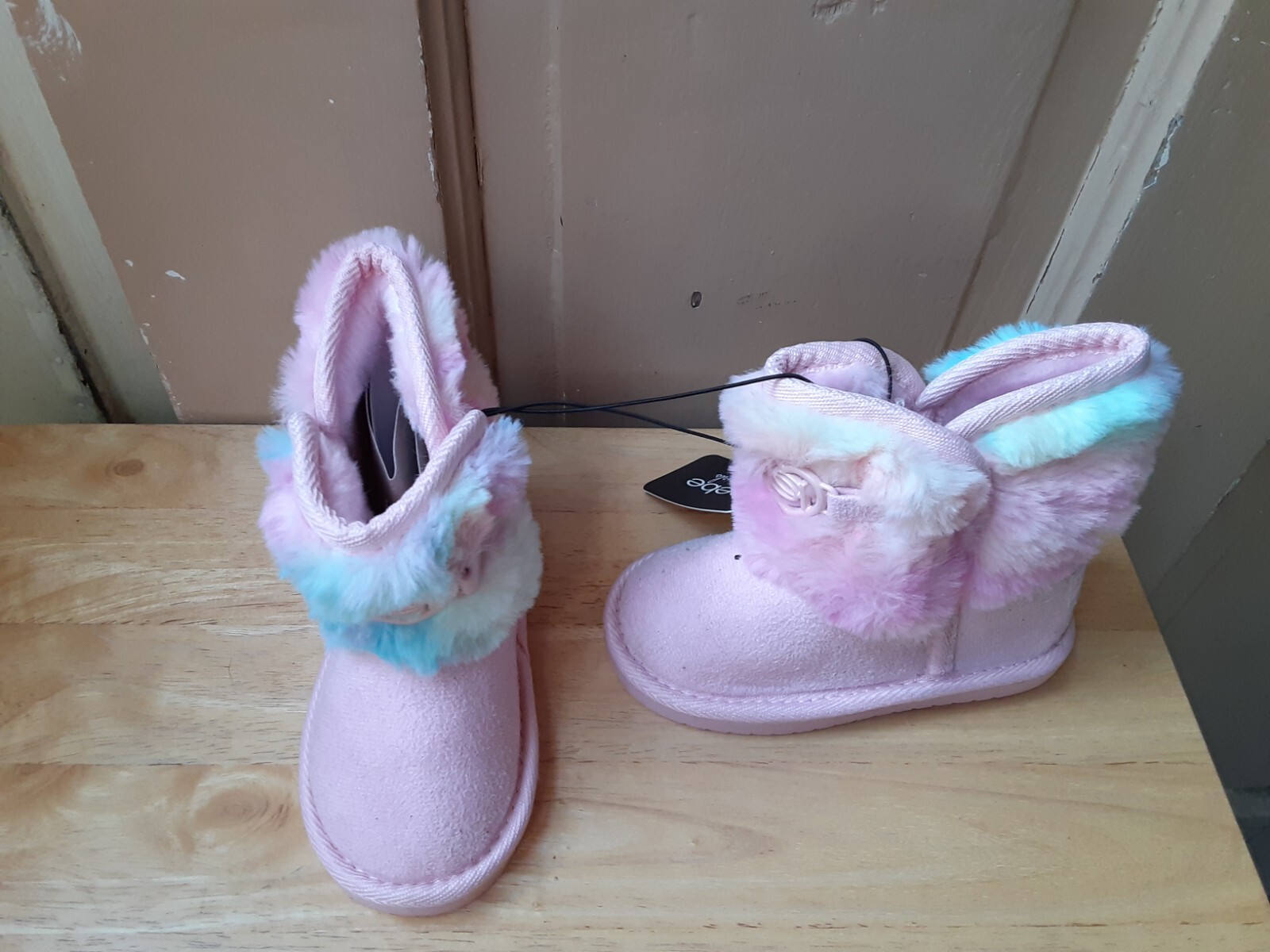 Bebe Faux Fur Lined Toddler Girls Boots  Size 7   NEW WITH TAGS